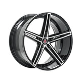 AXE WHEELS EX14 BLACK & POLISHED 18*9