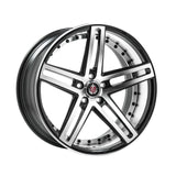 AXE WHEELS EX20 BLACK POLISHED FACE & BARREL 22*9