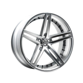 AXE WHEELS EX20 SILVER POLISHED FACE & BARREL 20*10 - D-elastikashop