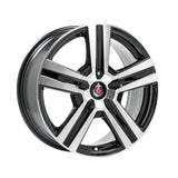 AXE WHEELS EX6 BLACK & POLISHED 18*8