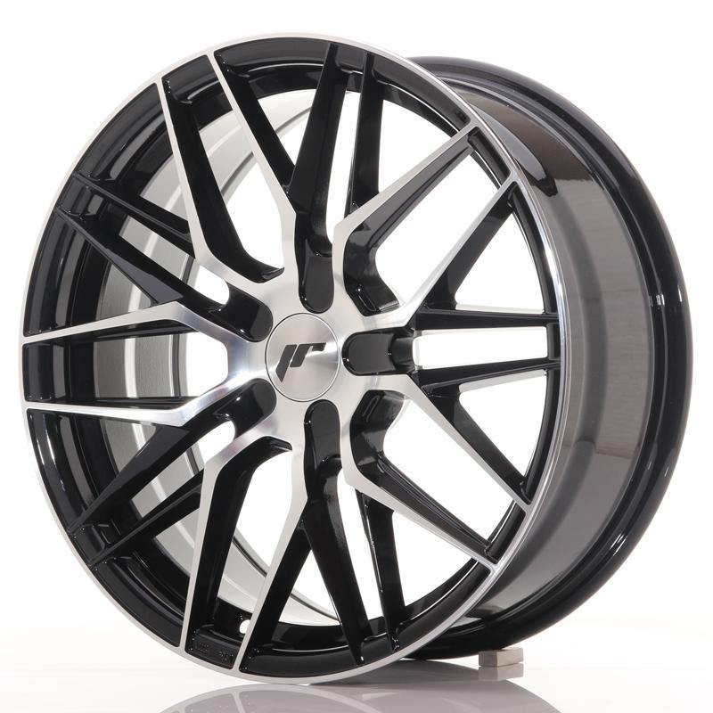 Japan Racing Wheels JR28 Blank Gloss Black Machined Face 18*7.5 - D-elastikashop