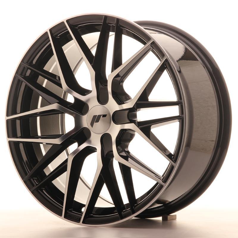 Japan Racing Wheels JR28 Blank Gloss Black Machined Face 18*8.5 - D-elastikashop