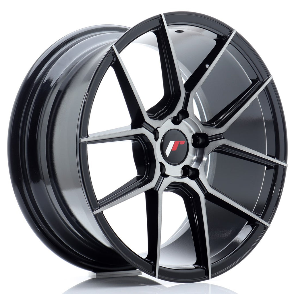 Japan Racing Wheels JR30  Black Brushed Tinted Face 18*8.5
