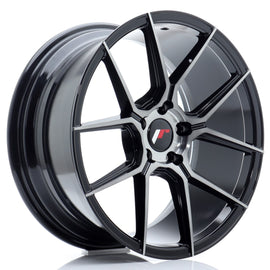 Japan Racing Wheels JR30  Black Brushed Tinted Face 18*8.5