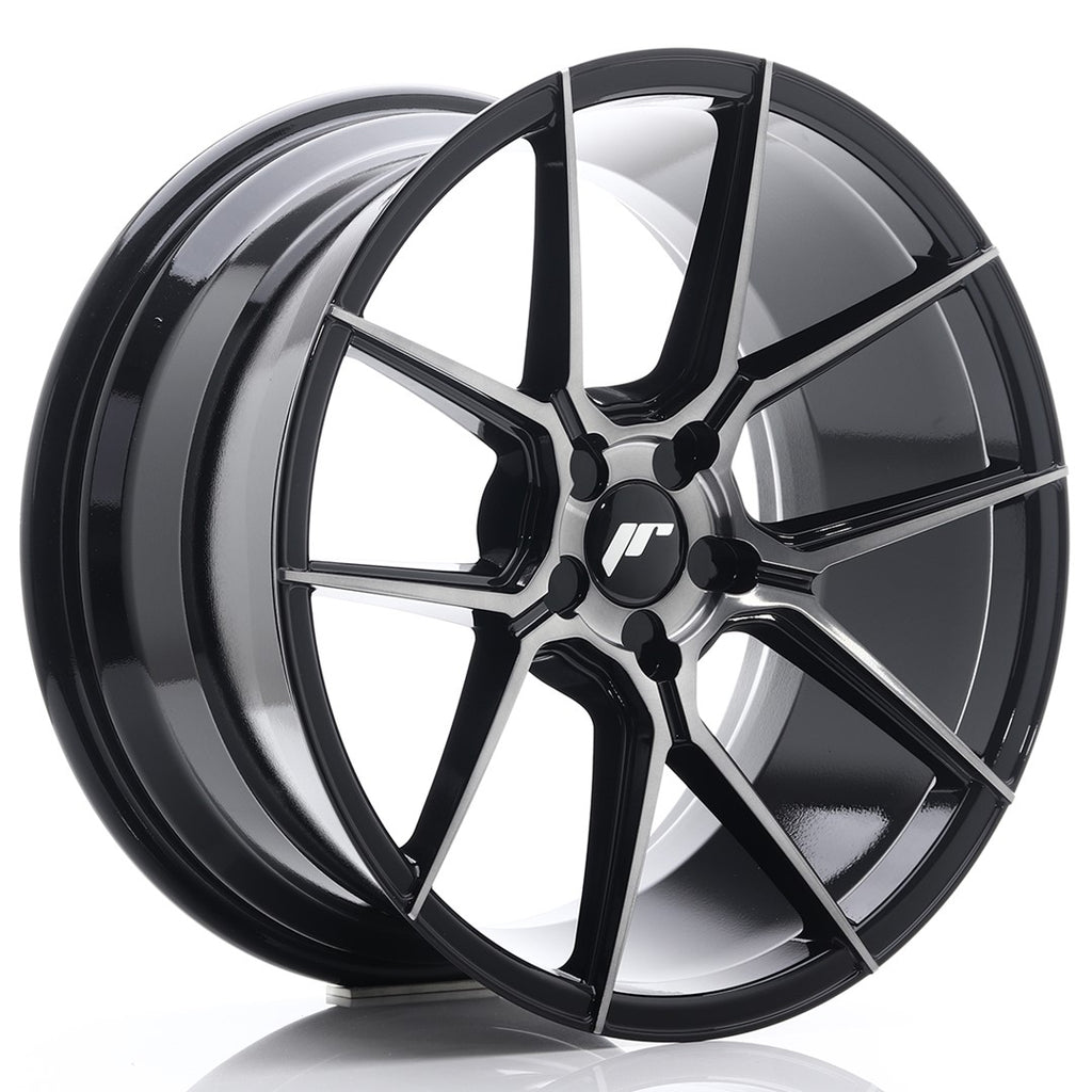Japan Racing Wheels JR30 Glossy Black Brushed Tinted Face 19*9.5