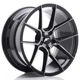 Japan Racing Wheels JR30 Glossy Black Brushed Tinted Face 19*9.5