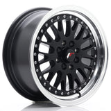 Japan Racing Wheels JR10 Matt Black Silver Lip 15*7