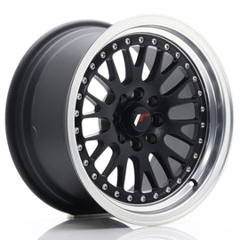 Japan Racing Wheels JR10 Matt Black Silver Lip 15*8