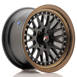 Japan Racing Wheels JR10 Matt Black Bronze Lip  15*8