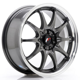 Japan Racing Wheels JR5 Gun Metal Silver Lip 16*7