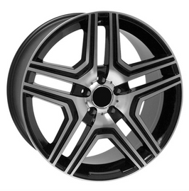 Replica for MERCEDES 666 Black Polish 18*9.5 - D-elastikashop