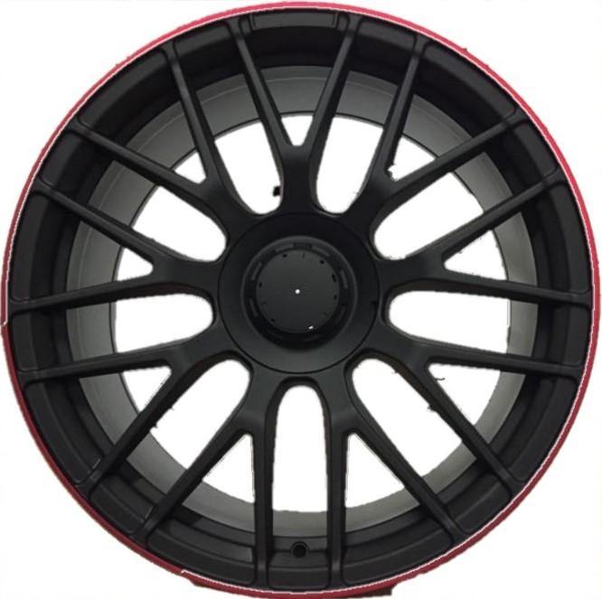 Replica for MERCEDES 912 Gloss Black Red Edge 19*8.5 - D-elastikashop