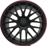 Replica for MERCEDES 912 Gloss Black Red Edge 19*8.5