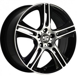 Msw Wheels MSW 11 17*8 Black Full Polished - D-elastikashop