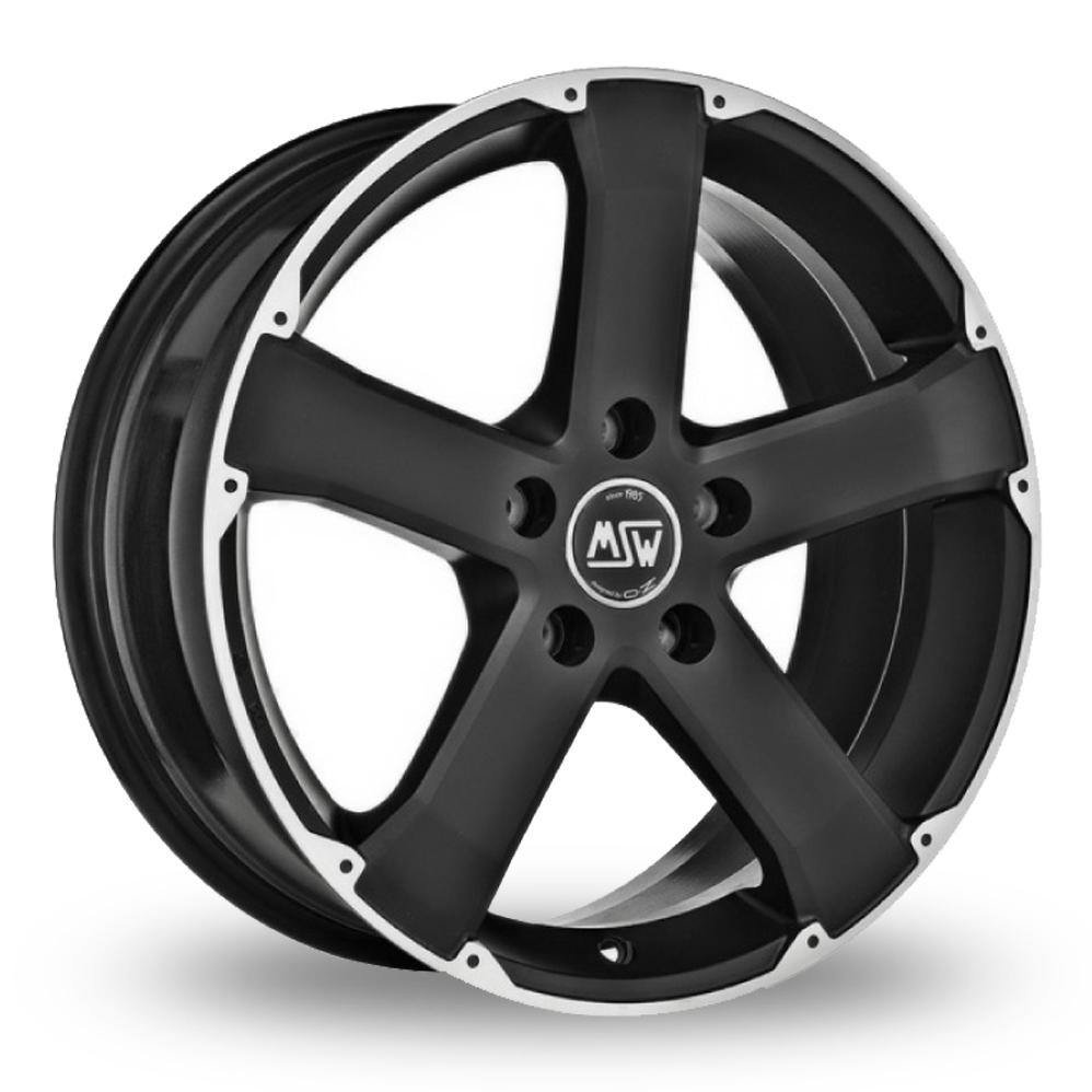 Msw Wheels MSW 45 18*8 Matt Black Full Polished - D-elastikashop
