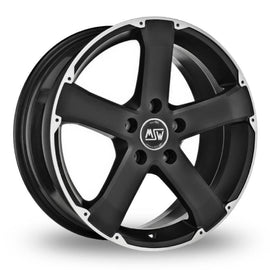 Msw Wheels MSW 45 18*8 Matt Black Full Polished - D-elastikashop