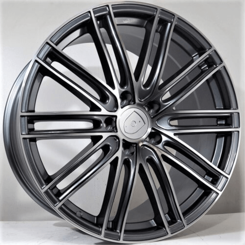 Replica for PORSCHE 1350 Anthracite Polish 22*11 - D-elastikashop