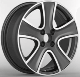 Replica for RENAULT 720 Anthracite Polish 16*6.5 - D-elastikashop
