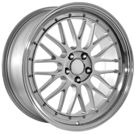 Replica BBS LM Silver with Diamond Lip 306 19*8.5 - D-elastikashop