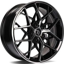 79Wheels SCF-C GLOSS BLACK POLISHED FACE 17*7 - D-elastikashop