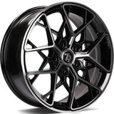 79Wheels SCF-C GLOSS BLACK POLISHED FACE 17*7
