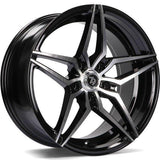 79Wheels SV-A GLOSS BLACK POLISHED FACE 18*9
