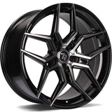 79Wheels SV-B GLOSS BLACK POLISHED FACE 20*10