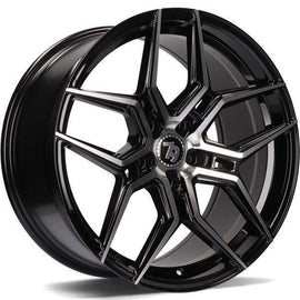 79Wheels SV-B GLOSS BLACK POLISHED FACE 18*8 - D-elastikashop