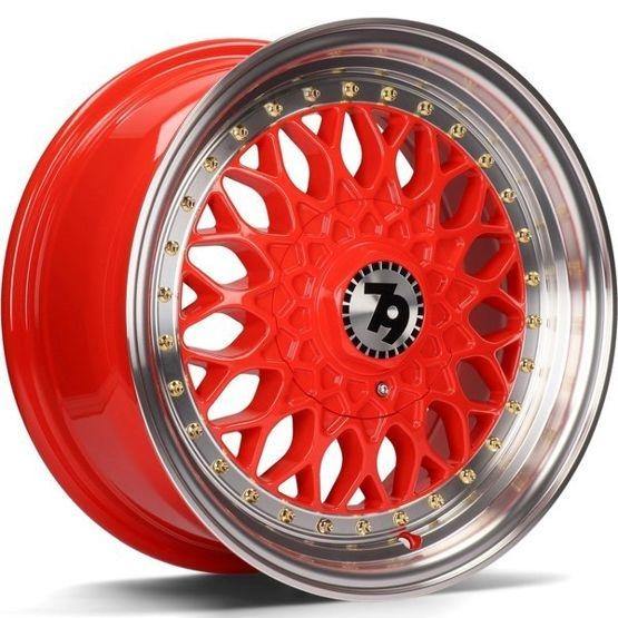 79Wheels SV-E RED POLISHED LIP 15*7 - D-elastikashop