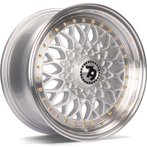 79Wheels SV-E SILVER POLISHED LIP 17*7,5 - D-elastikashop