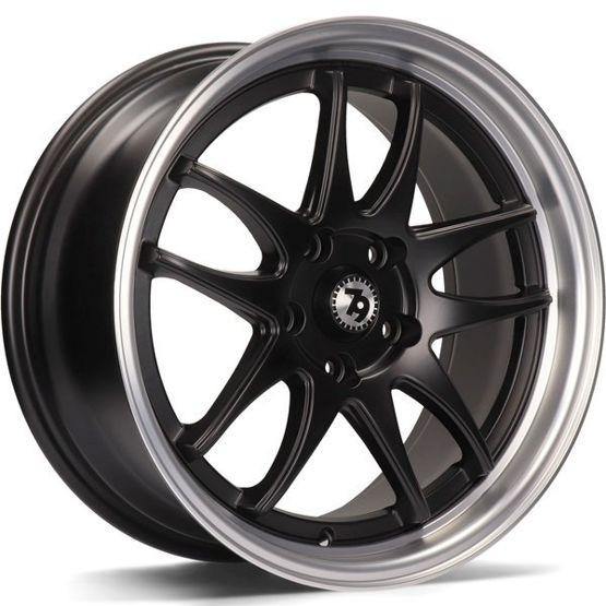 79Wheels SV-I MATT BLACK POLISHED LIP 16*7 - D-elastikashop