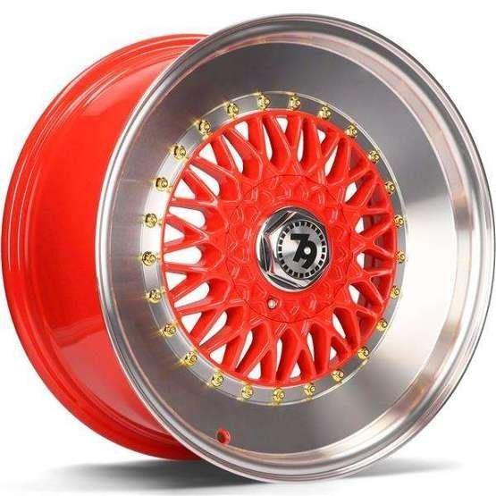 79Wheels SV-F RED POLISHED LIP 16*7 - D-elastikashop