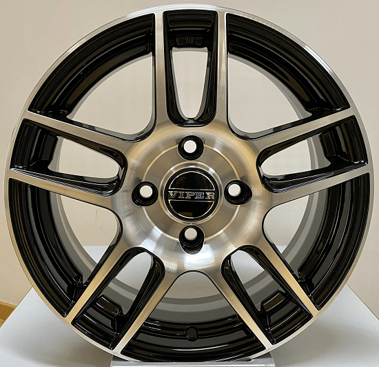 Viper Wheels V-47 Black Diamond 15*6 - D-elastikashop.gr