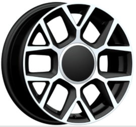 Replica for VW 1465 Black Polish 16*6.5 - D-elastikashop